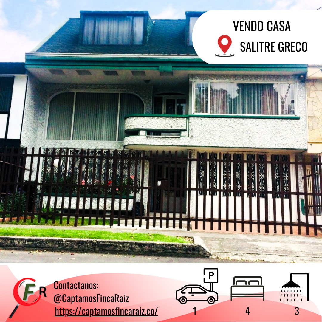 Casa en venta SALITRE GRECO CASA EN VENTA 250M2